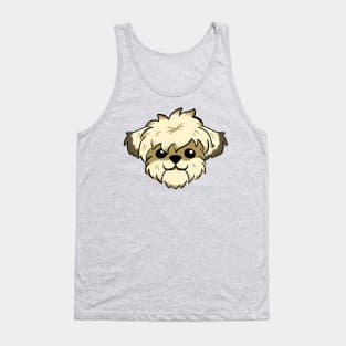 Messy short haired shih Tzu Tank Top